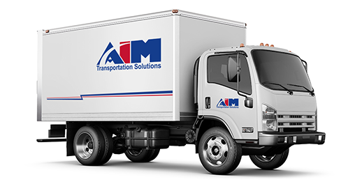 Illustrated depiction of Aim cube van
